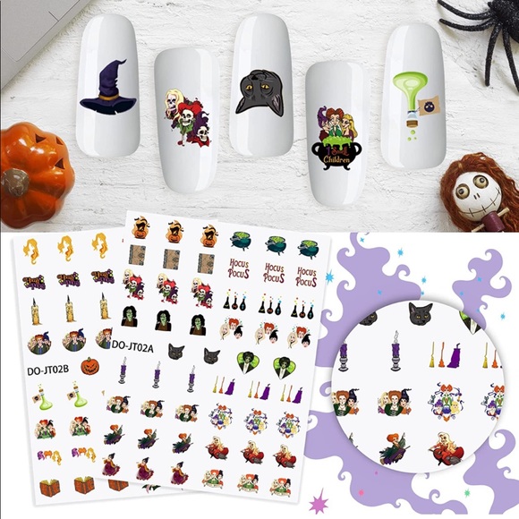 🎃🧙‍♀️Hocus Pocus Nail 💅🏼 Decals (104 total)! - Picture 5 of 7